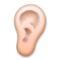 Ear - Medium Light emoji on LG